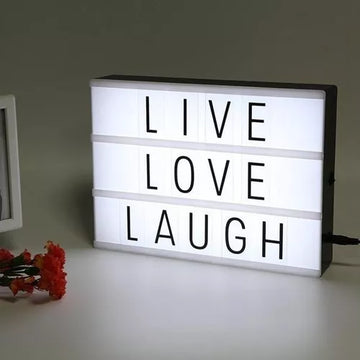 Letrero Led Cinematic Light Box Letras Luz Led