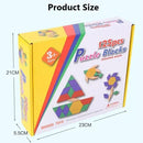 Puzzle Rompecabezas Geométrico De Madera Para Niños 125pc