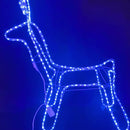 Reno Navideño De Manguera Led Blanco Con Secuencial