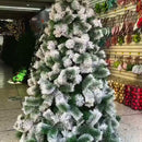 Árbol De Navidad Pino Nevado 2.10 Metros Verde