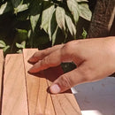 Tablas De Madera Teca Para Picar Alimentos Mediana Con Ranur Liso Marrón