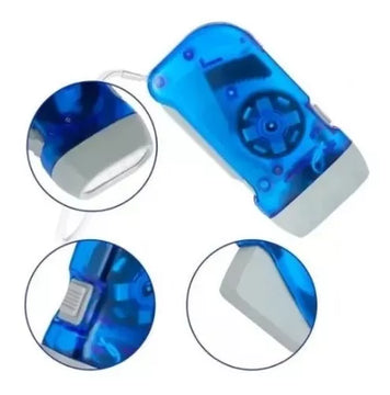 Linterna Manual Con Dinamo Sin Pilas Ni Cables Hogar Camping Color de la luz Blanco
