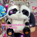 Mapache De Peluche Importado Tierno Y Suave 40cm Gris