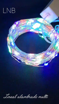 Luces Navideña Ventana Multicolor 2 Mts, 30 Micro Leds