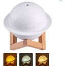 Lampara Humidificador Saturno 3d Led Difusor + Esencia