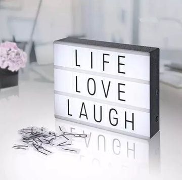 Letrero Led Cinematic Light Box Letras Luz Led