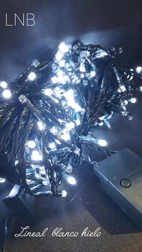 Luces Navideñas Para Arbol 500 Led Blanco Hielo