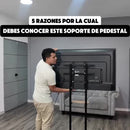 Soporte Pedestal Para Tv Móvil Con Ruedas De 32-65 Negro