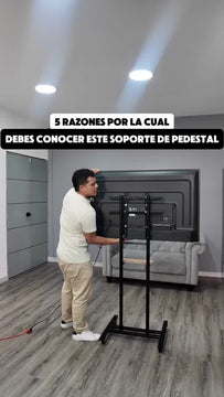 Soporte Pedestal Para Tv Móvil Con Ruedas De 32-65 Negro