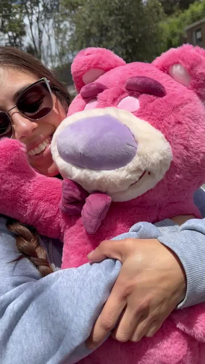 Peluche Oso Lotso Dormilón Acostado Grande 65cm Morado