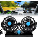 Ventilador Para Auto Doble 360° Giratorio