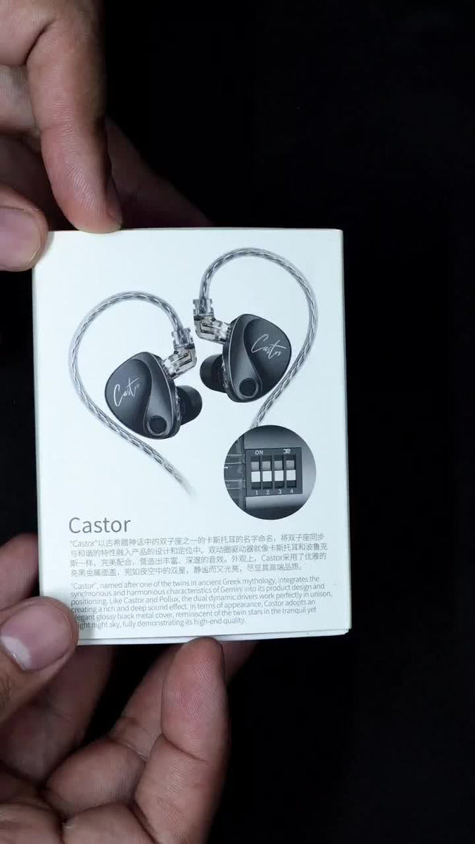 Audífonos Kz Castor Improved Bass Con Microfono Negro