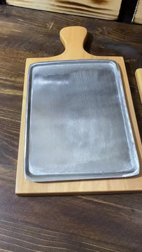 6 Tablas Para Churrasco Y Carnes , En Madera Y Aluminio Lisa Amarillo