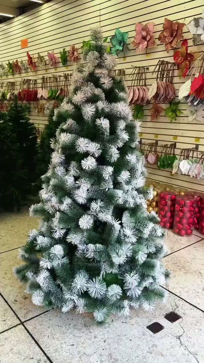 Árbol De Navidad Pino Nevado 1.80 Metros Verde