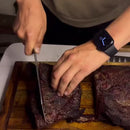 Tablas De Madera Teca Para Picar Alimentos Mediana Con Ranur Liso Marrón