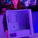 Chasis Caja Gamer Iceberg Titan M16 Blanca X4 Argb Fans Color Blanco
