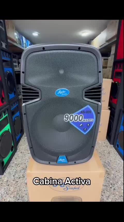 Cabina Activa 15 Audio Sound As-900 Base Y Micrófono 9000w Negro