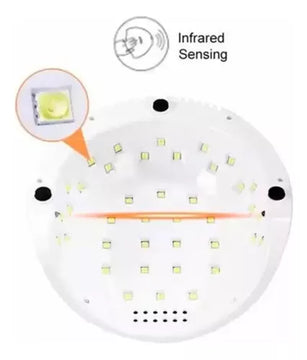 Lampara Uv Led F6/ Para Uñas Secado Rápido Temporizador 86w