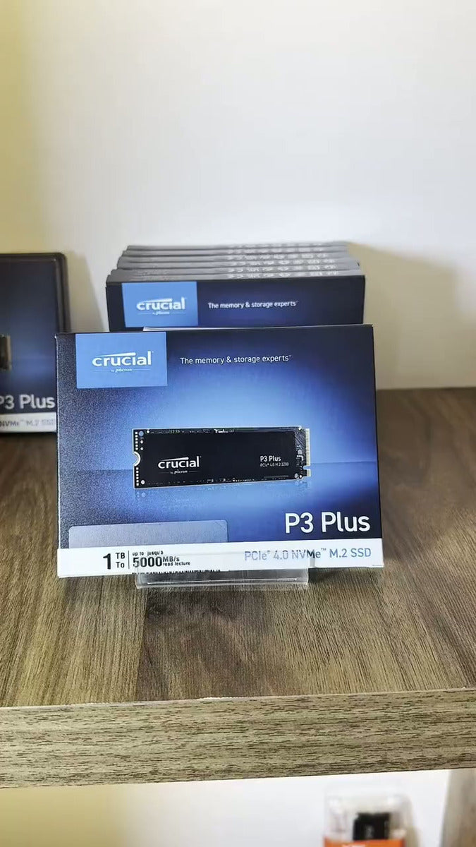 Disco Ssd Crucial 1tb P3 Plus M.2 2280 Nvme Gen 4 X4 5000mbs Negro