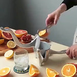 Exprimidor Manual De Naranjas, Limones, Frutas En Aluminio
