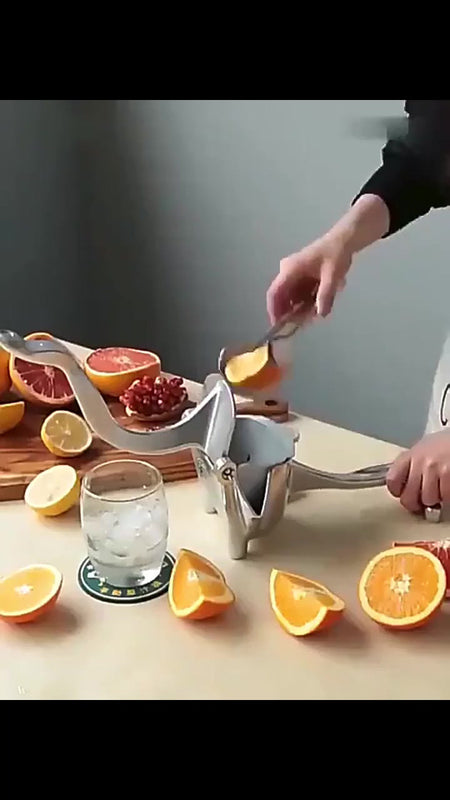Exprimidor Manual De Naranjas, Limones, Frutas En Aluminio