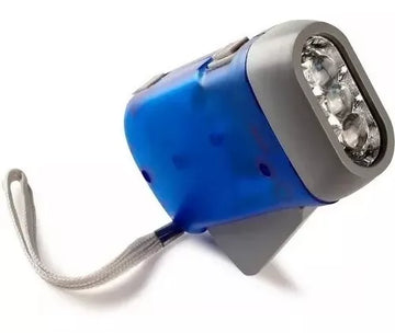 Linterna Manual Con Dinamo Sin Pilas Ni Cables Hogar Camping Color de la luz Blanco