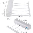 Tendedero De Ropa Plegable De Cuerda 5 Líneas Colgador Tt-5