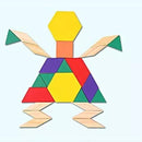 Puzzle Rompecabezas Geométrico De Madera Para Niños 125pc
