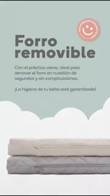 Colchón Para Cuna Colecho 45cm X 80cm Color Gris