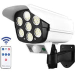Lampara Luz Led Patio Jardin Control Remoto Reflector Solar Color Blanco