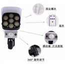 Lámpara Led Panel Solar Y Sensor De Movimiento Tipo Cámara