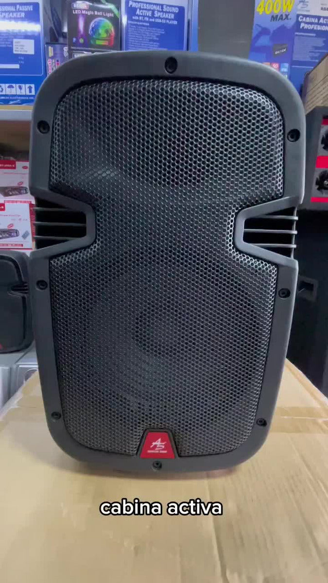 Cabina De Sonido Recargable American Sound 8 Pulgadas Blueto Negro