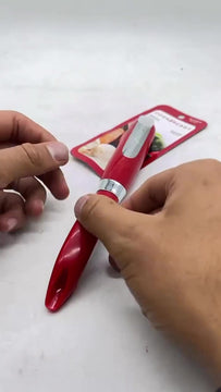 Pelapapas Manual Pelador De Papa Verduras Frutas En Acero Rojo