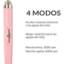 Pulidor Eléctrico Lima Uñas Manicure Recargable Pedicure Luz