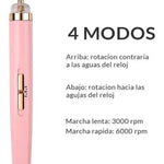 Pulidor Eléctrico Lima Uñas Manicure Recargable Pedicure Luz