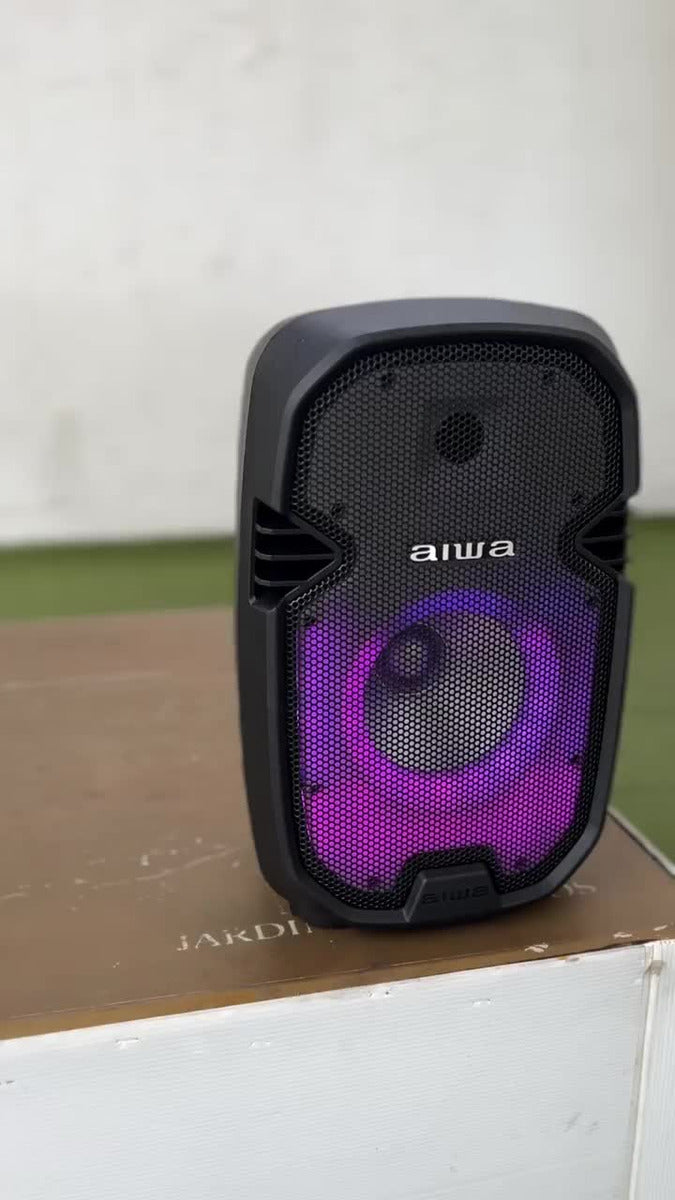 Parlante Bluetooth Aiwa Awsp08twl 300w Flame Con Microfono Color Negro