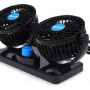Ventilador Para Auto Doble 360° Giratorio