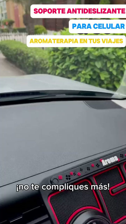 Soporte Celular Carro Alfombrilla Antideslizante Teléfono Negro