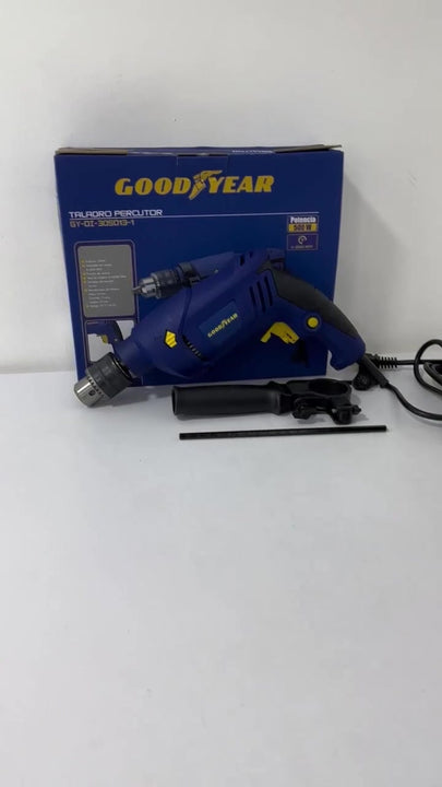Taladro Percutor Goodyear 500w Gy-di-305013-1 Azul 60 Mhz