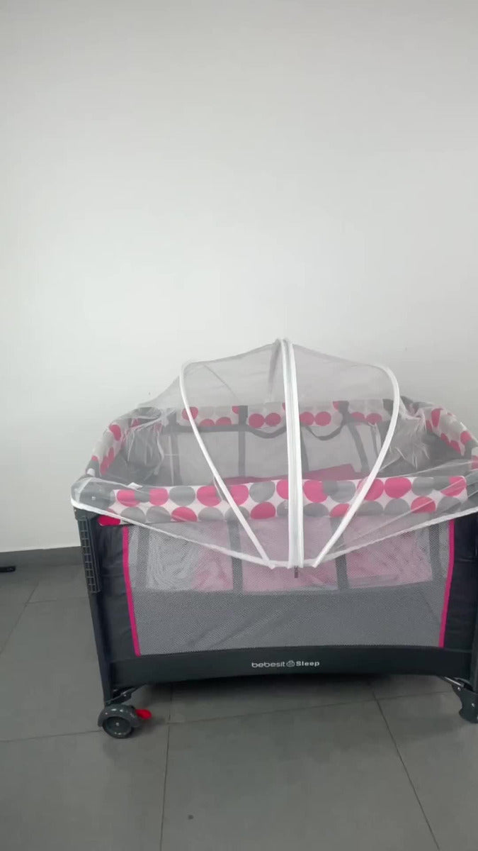 Cuna Corral Colecho Para Bebe con Mosquitero Sleep 2 En 1 Bebesit