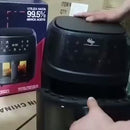 Freidora Olla Aire Caliente Sin Aceite Air Fryer 12 Litros Negro