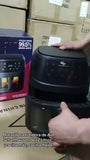 Freidora Olla Aire Caliente Sin Aceite Air Fryer 12 Litros Negro