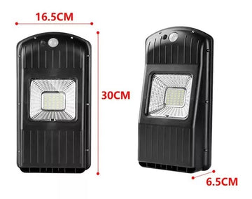 Lampara Para Exterior Solar Led De 30w Con Sensor De Luz (AG)