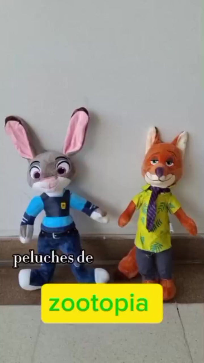 Judy Y Nick Inspirados En Zootopia Gris Y Naranja