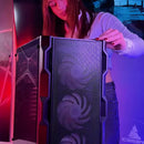 Gabinete Gamer Iceberg Titan M4 Eatx 6 Fan Argb 4000d Color Negro