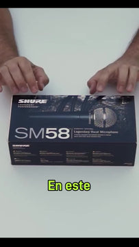 Micrófono Shure SM SM58-LC Dinámico Cardioide color gris oscuro y plateado