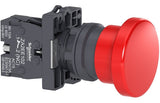 BOTON PULSADOR SETA 40MM 1NC ROJO XA2ES542 65-0100