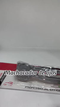 Exprimidor Plateado Acero Inoxidable Ajos Prensa Trituradora