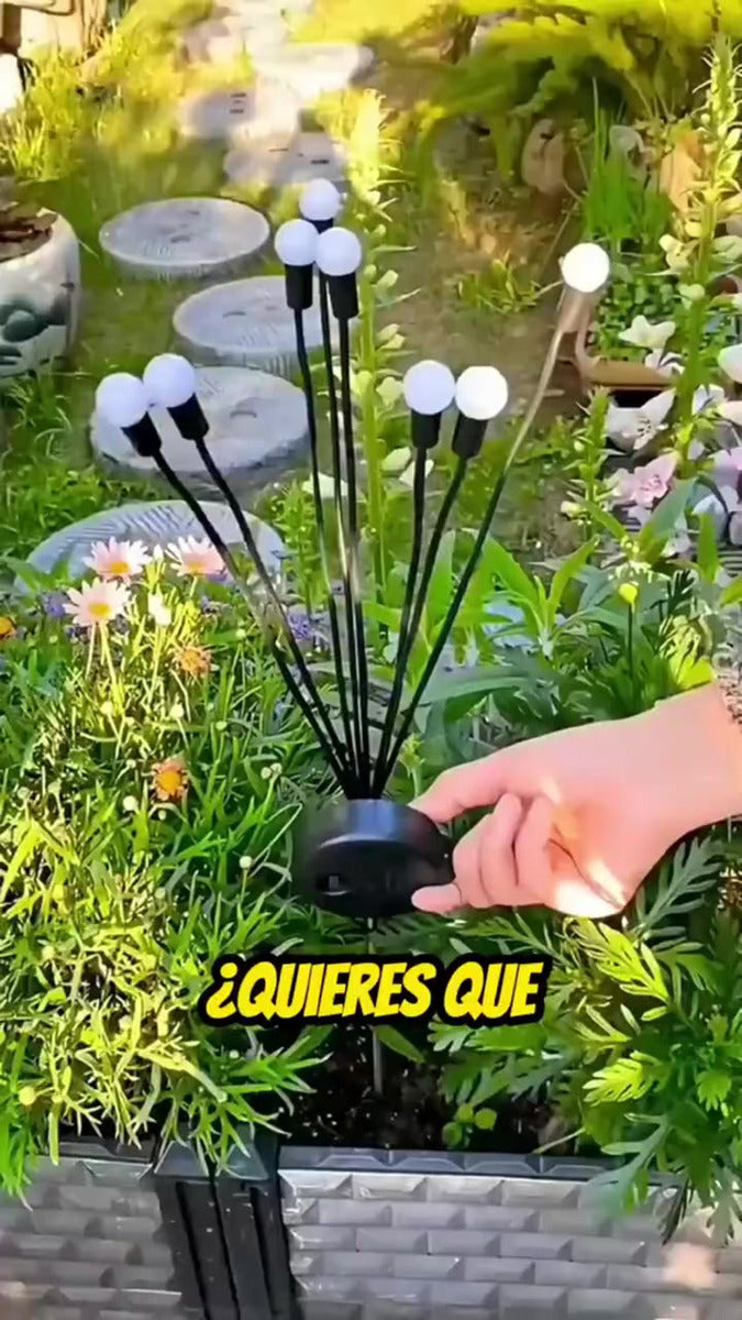 Luces Navidad Exterior Luces Luciérnagas Led Jardín 2 Piezas Amarillo
