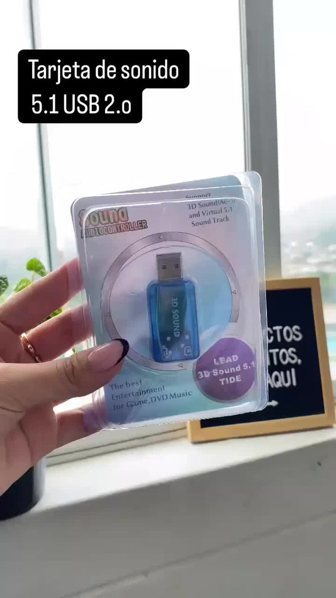 Tarjeta De Sonido 5.1 Externa Usb 2.0 Audio Y Sonido